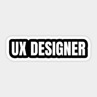 UX Designer - Simple Bold Text Sticker